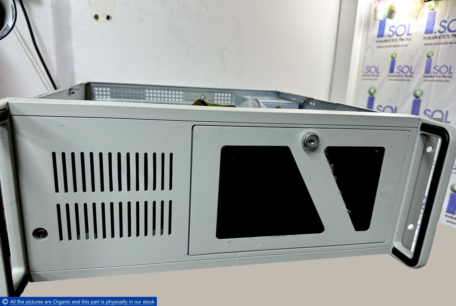 Portwell RPC-500NC Industrial 4U Rackmount Computer Chassis W/ Backplane / PSU