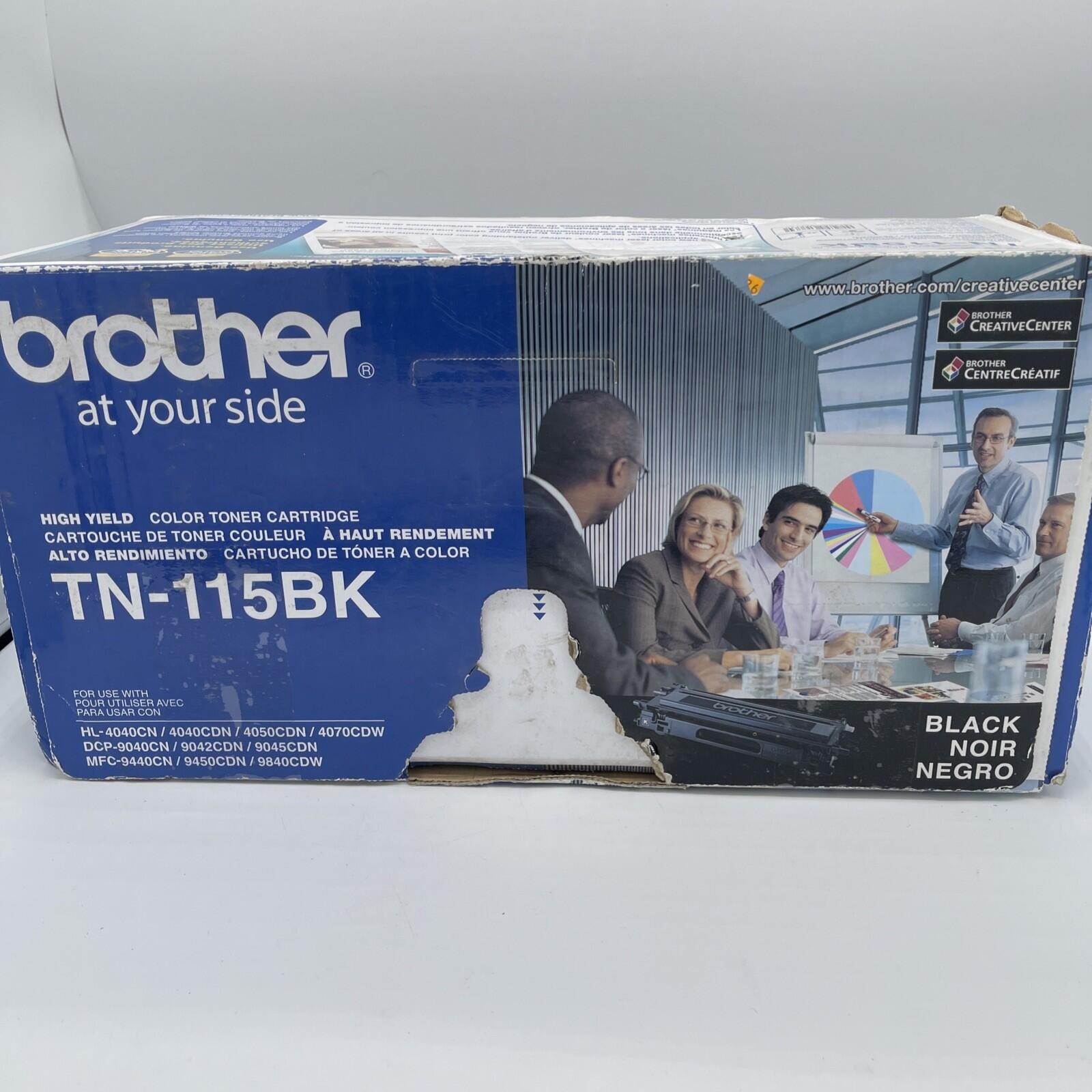 Genuine Brother TN115BK Black High-Yield Toner Cartridge - NEW SEALED
