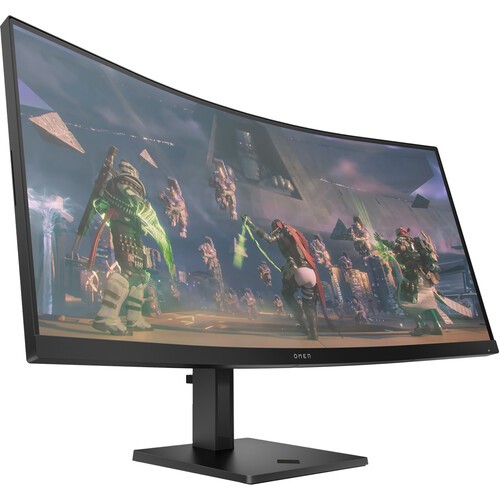 HP OMEN 34" WQHD 165Hz Curved Gaming Monitor 1ms Height, Tilt HDMI & DisplayPort