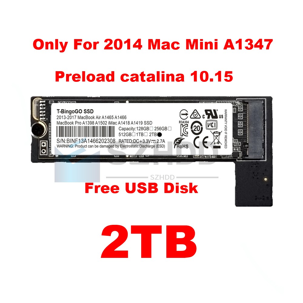 NEW 2TB PCIE NVME SSD FOR APPLE MAC MINI 7.1 A1347 Late 2014 MGEM2LL/A MGEQ2LL/A