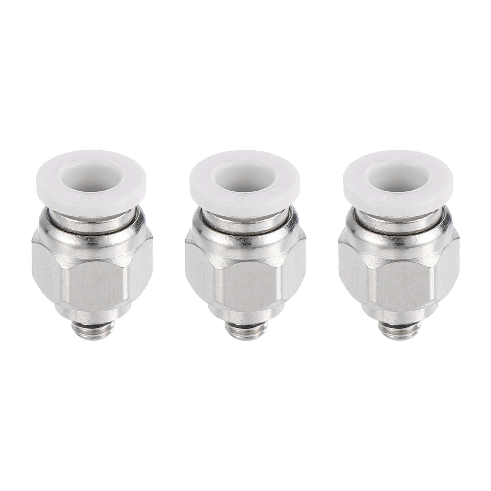 3Pcs Pneumatic Fitting PC6-M5 Push to Connect Pneumatic Tube Fittings 6mm Tube