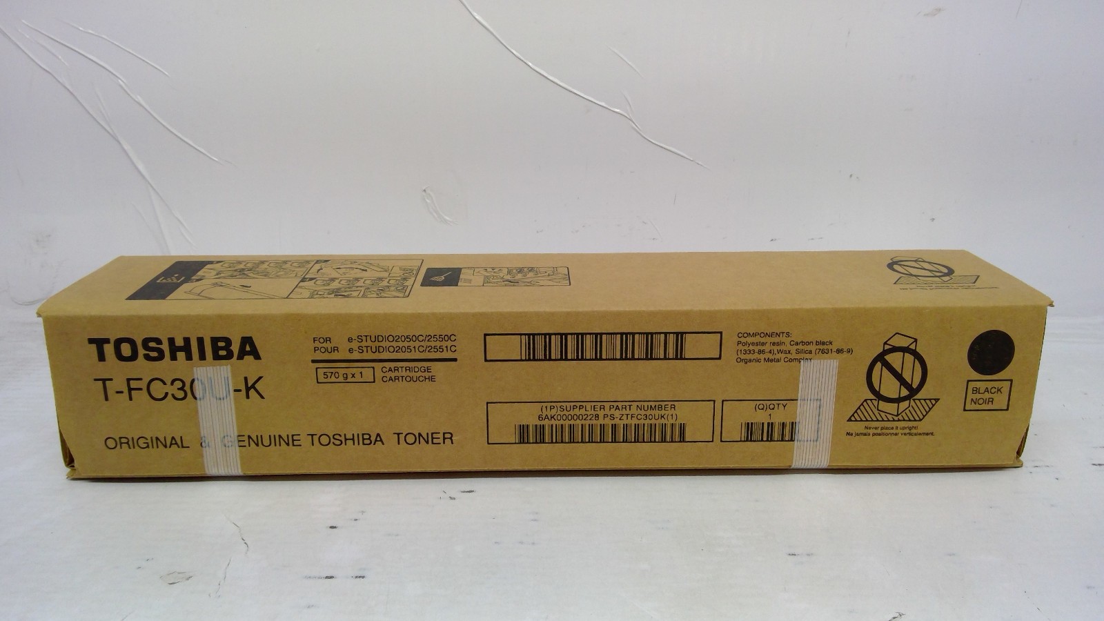 Genuine Toshiba 2050C/2551C Black Toner Cartridge T-FC30U-K TFC30UK