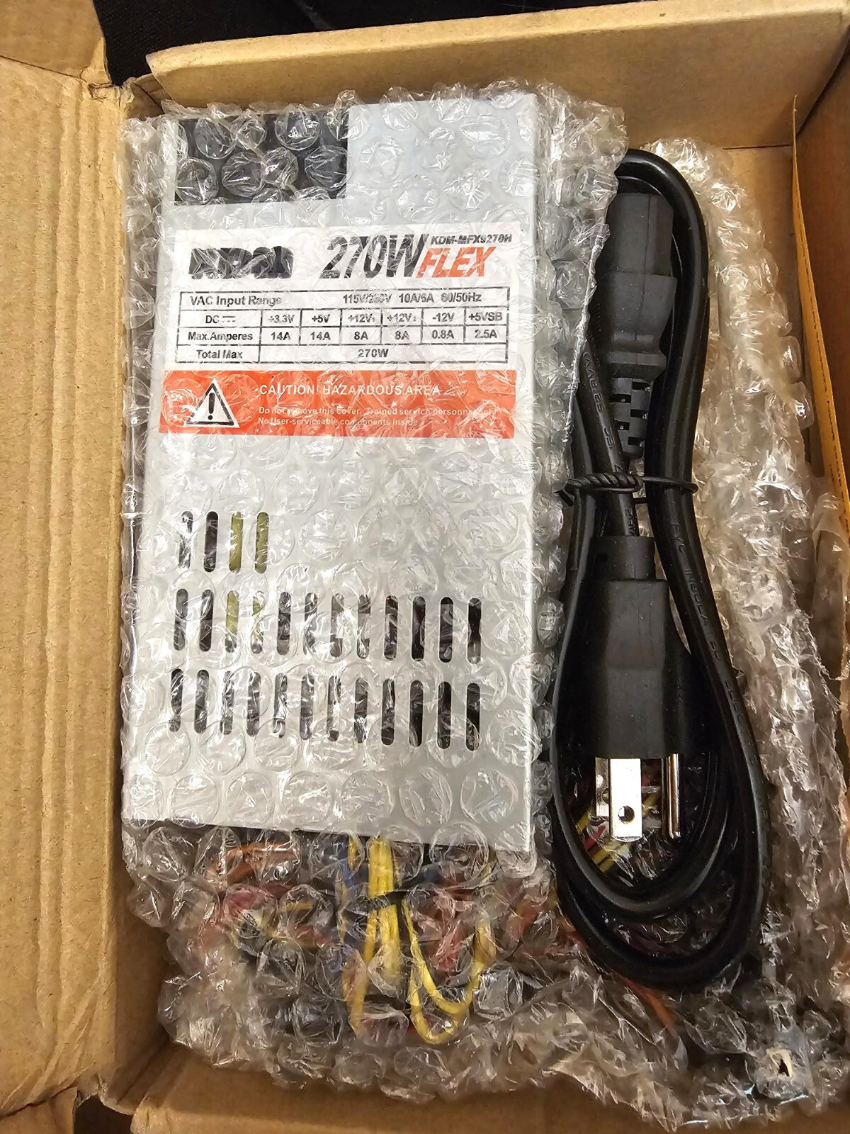 NEW MINI-ITX KDMPOWER 270W KDM-MFX9270H FLEX MINI-ITX ATX Power Supply