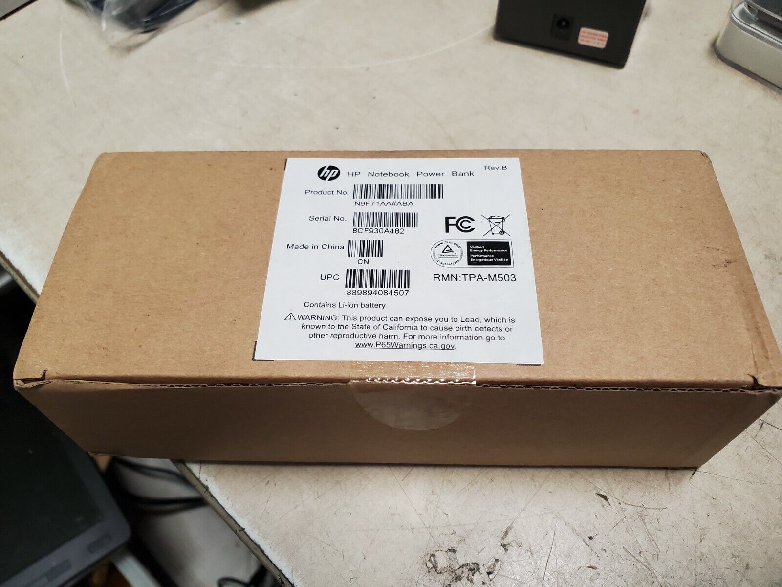HP Notebook Power Bank | N9F71AA#ABA Factory Sealed 