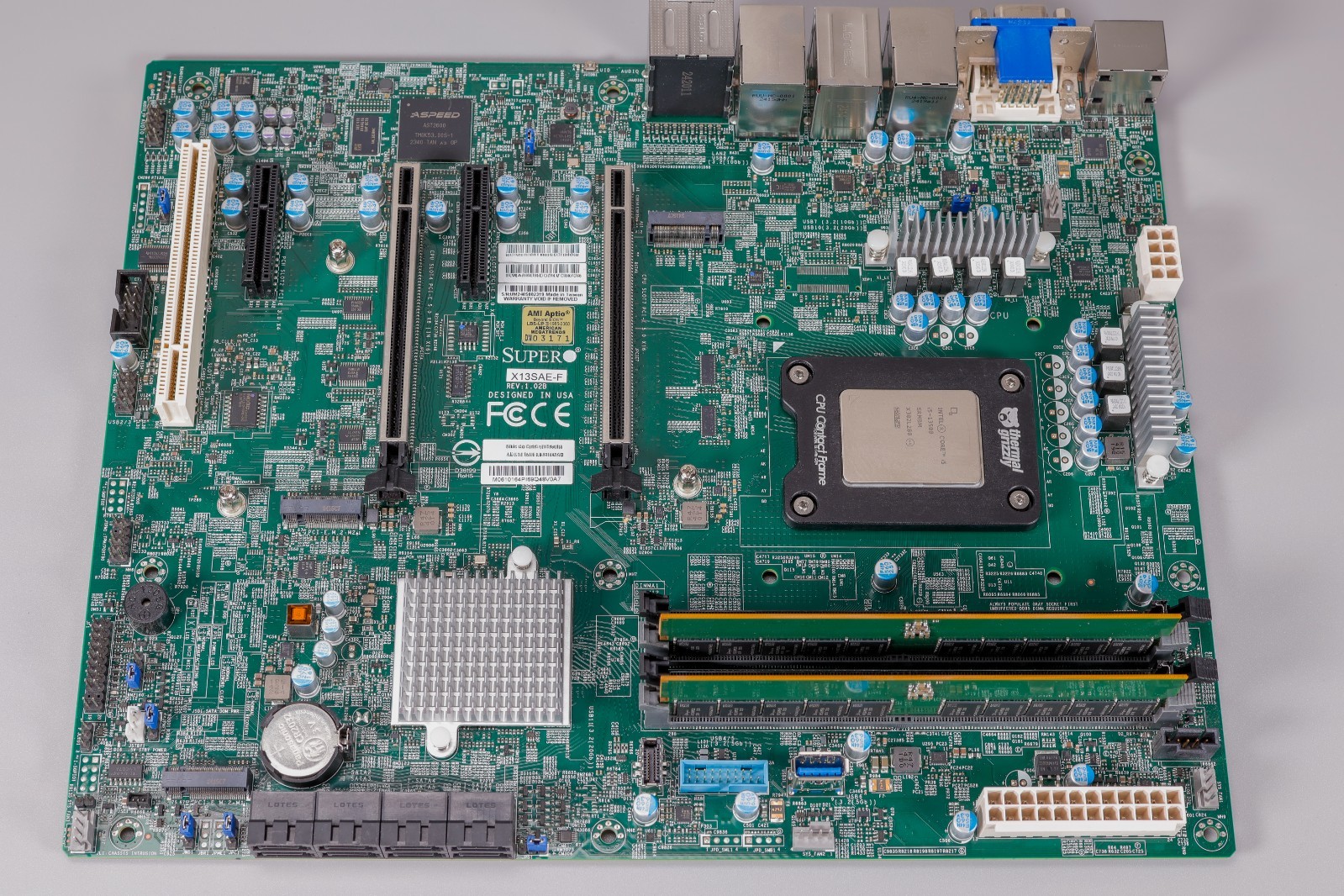 Supermicro X13SAE-F W680 Motherboard i5-13500 64GB DDR5 ECC UDIMM IPMI Combo
