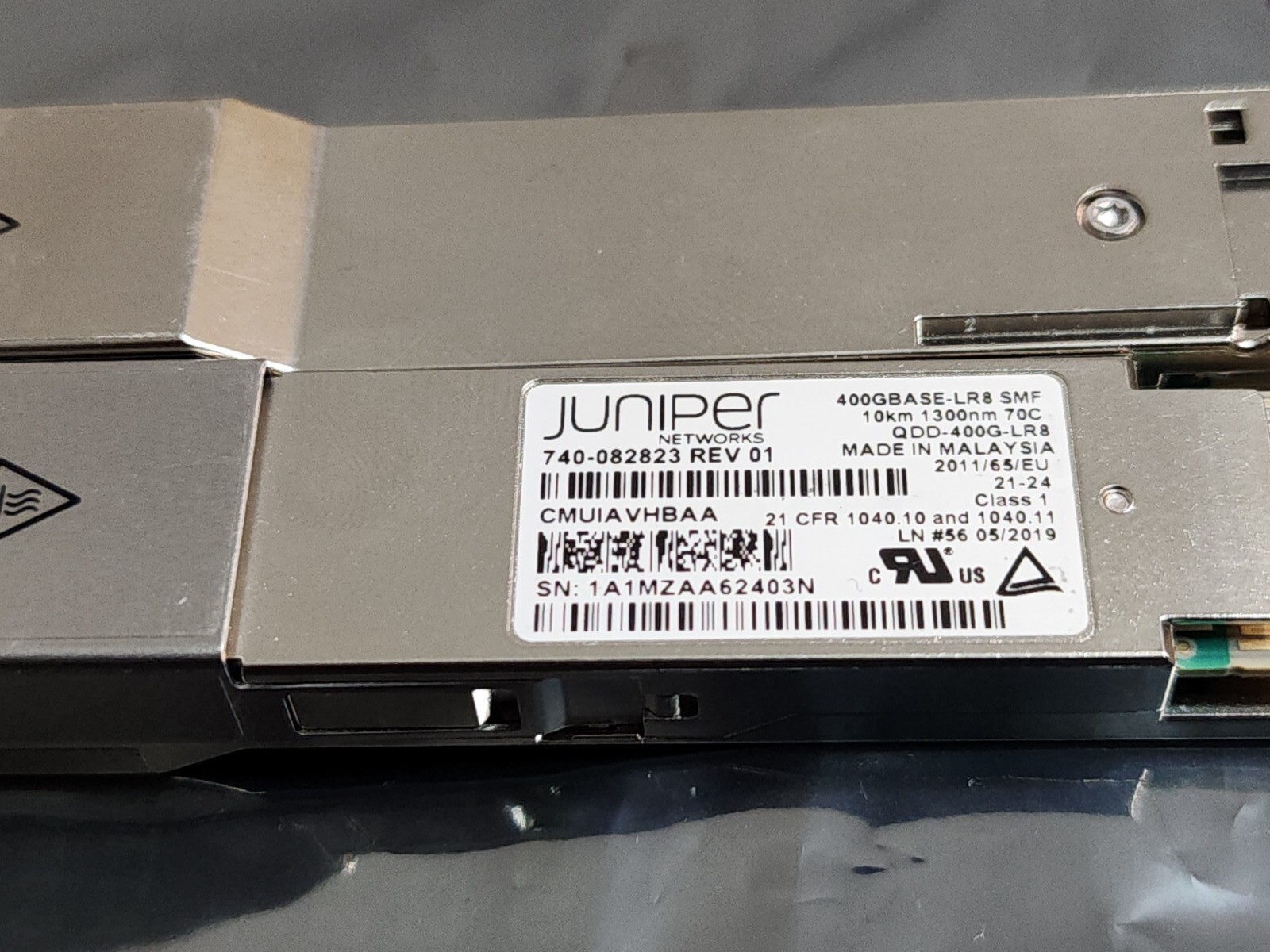 Juniper Networks QDD-400G-LR8 SMF 400GBASE-LR8 10Km 1300nm 70C 2Yrs Warranty