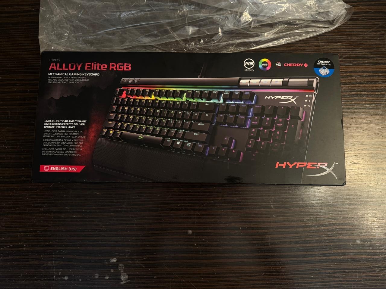 HyperX Keyboard Alloy Elite RGB HX-KB2BL2-US - NEW