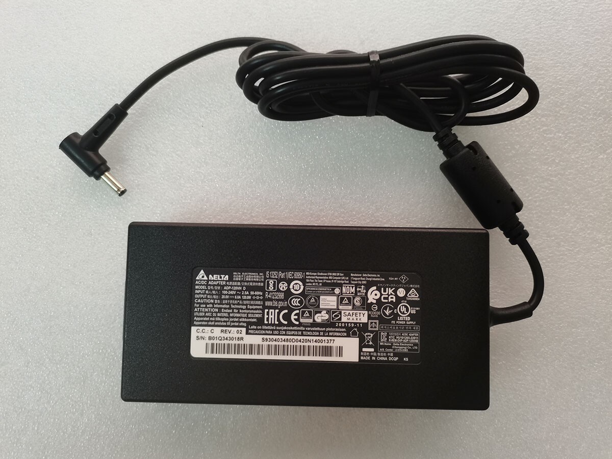 For MSI Cyborg 14 A13VF RTX 4060 Genuine Delta 20V 6A 4.5mm 120W ADP-120VH D