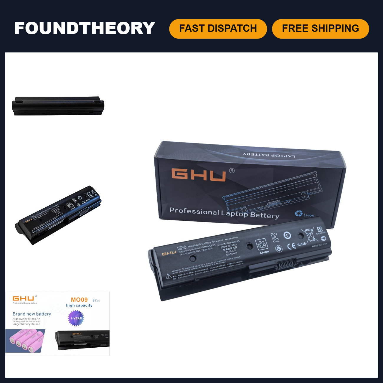 High-Capacity 87Wh Laptop Battery Replacement for HP Envy & Pavilion DV6 DV7 Ser