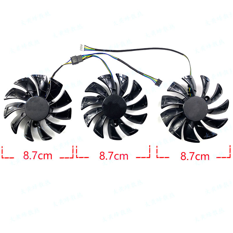 2 fans /set For ZOTAC RTX4070 SUPER 12GB X-GAMING Graphics Card Cooling Fan