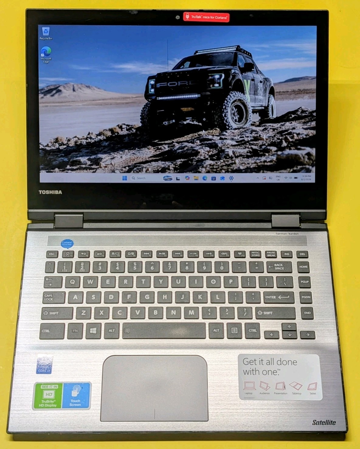 Toshiba Satellite (RARE) E45W-C4200X 14"  i3-5015U 2.1GHz 6GB RAM 500GB-Win11