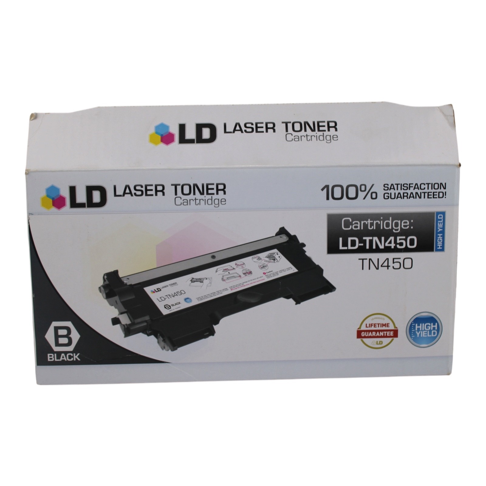 LD Products TN450 Black High Yield Toner Cartridge for Brother Printers