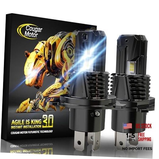 Fog Bulbs, Non-polarity with Cooling Fan ATV/UTV Auxiliary Fog Lamps, Plug H4