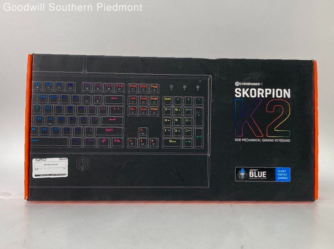 CyberPowerPC Skorpion K2 RGB Mechanical Gaming Keyboard - Open Box