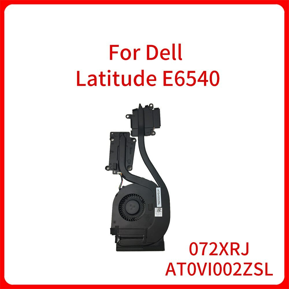 72XRJ 072XRJ AT0VI002ZSL Laptop Fan For Dell Latitude E6540 6540 CPU Heatsink