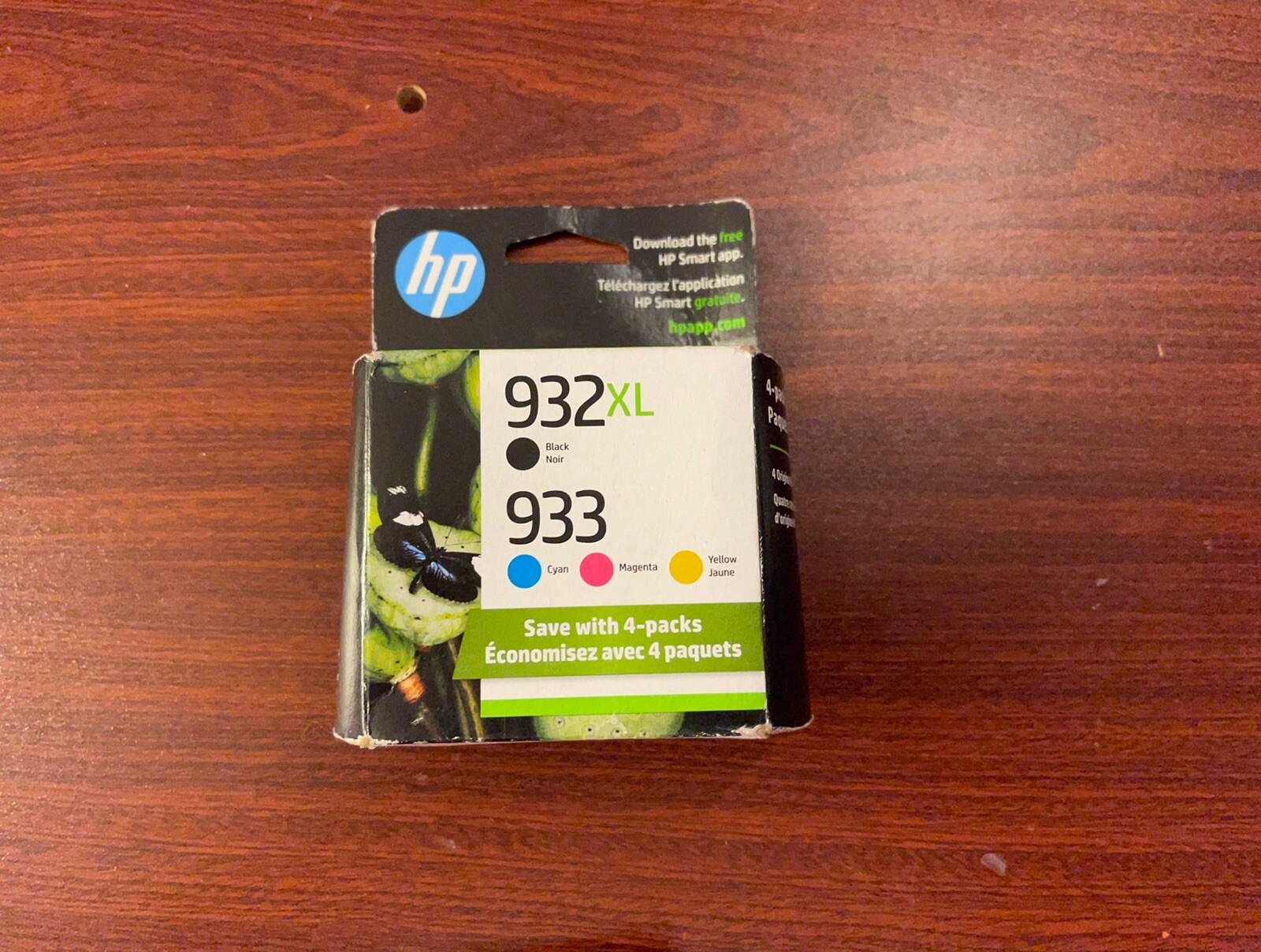 Genuine HP 932XL Black & 933 Tri-Color Ink Cartridges Set N9H62FN New Exp: 3/25