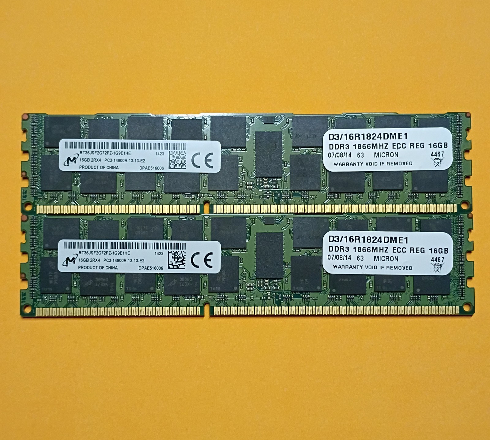 32GB 2x 16GB MICRON Memory for Late-2013 Mac Pro A1481 6,1 DDR3 14900R 1866 RAM