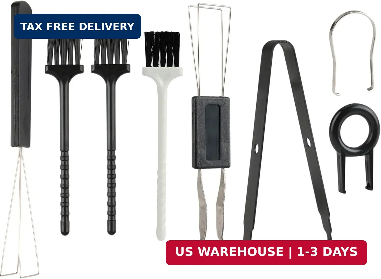 8 Piece Keyboard Keycap Remover, Switch Puller Set with Precision Tweezers and C