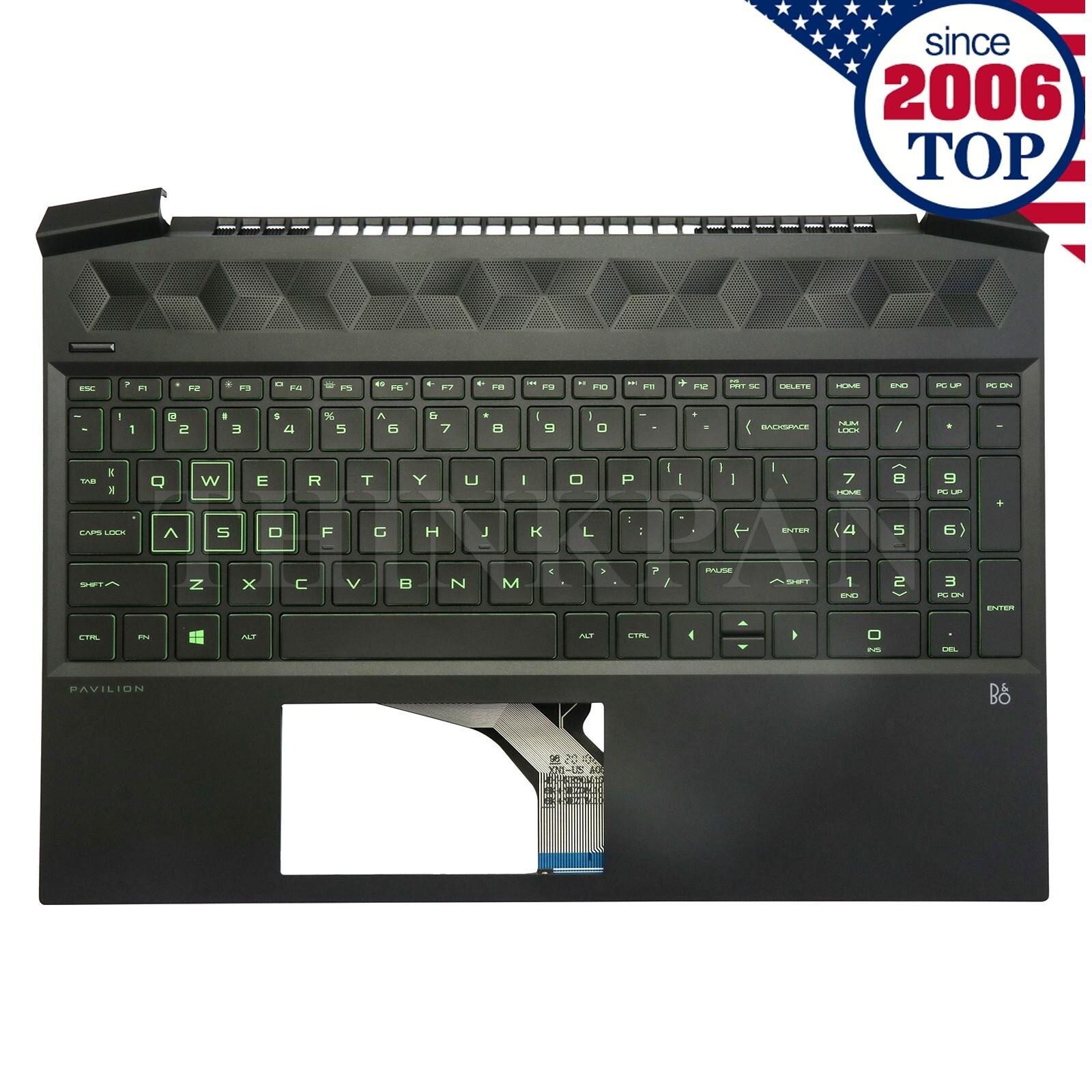New HP Pavilion 15-EC 15Z-EC Palmrest Upper Case Backlit Keyboard L72598-001 US