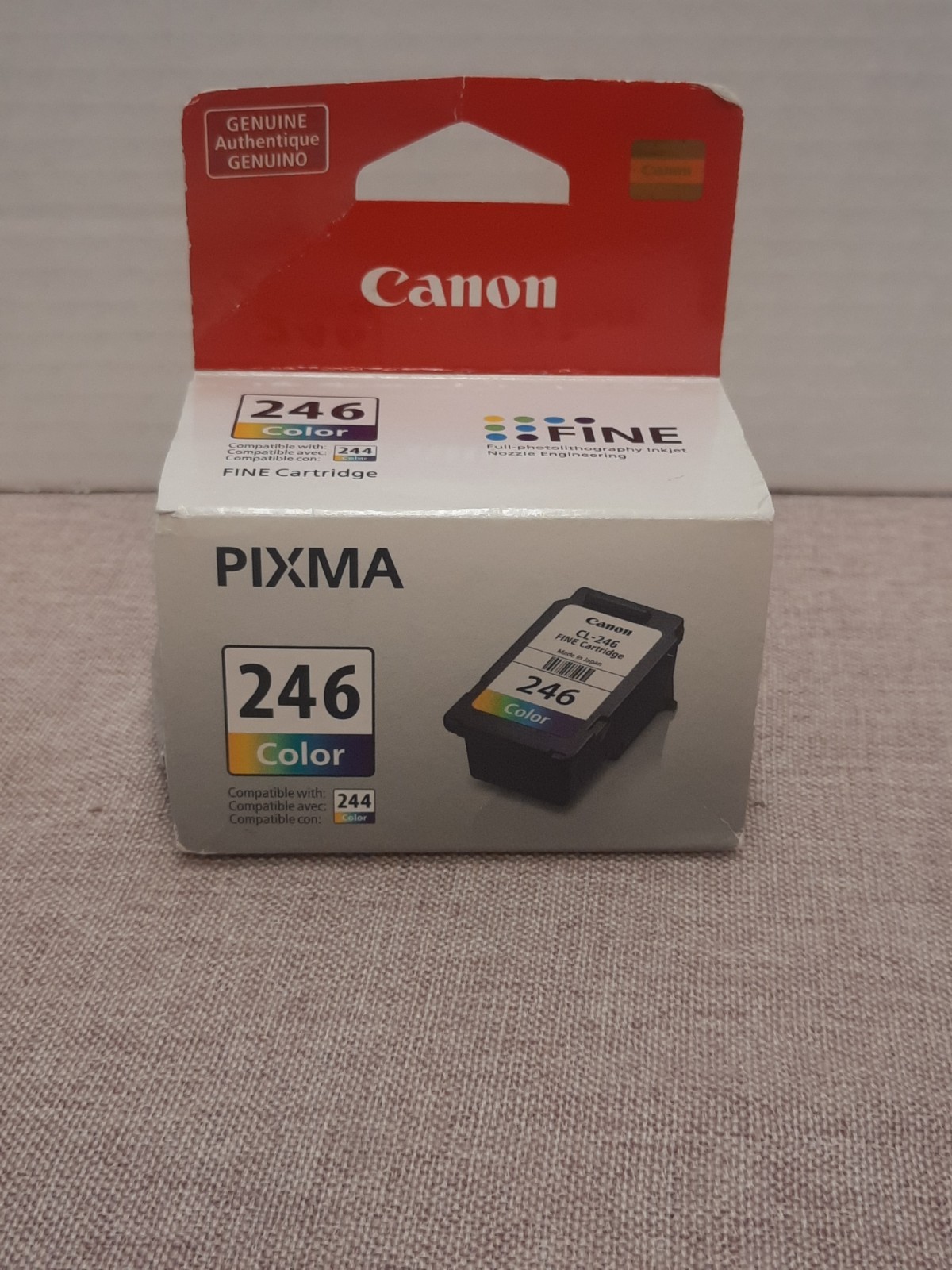 Genuine Canon CL-246 Color Ink Cartridge PIXMA Fine NEW SEALED