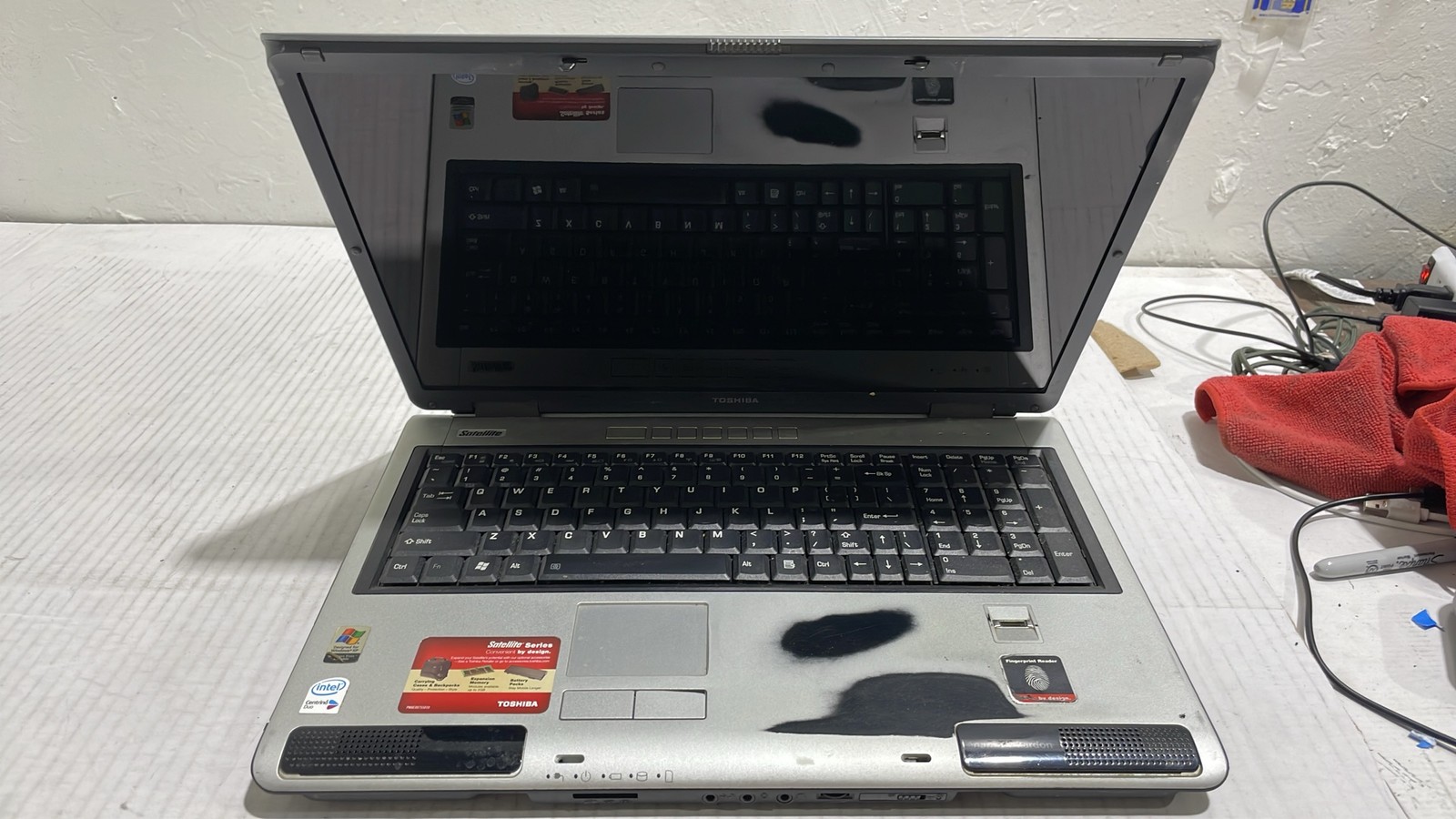 Toshiba Satellite P105-S6014 PSPAOU 018006 Intel Centrino Duo 17" Laptop