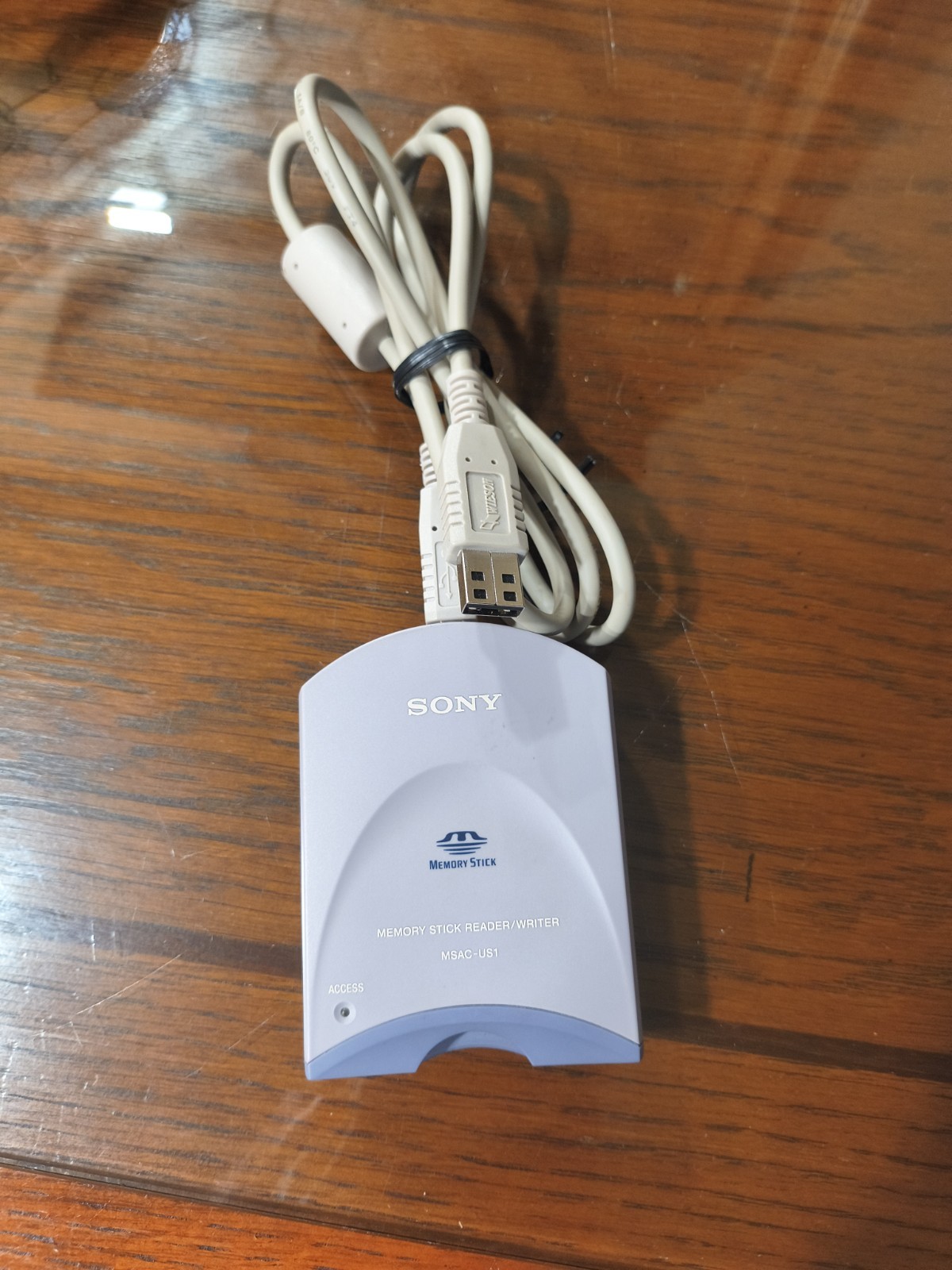 Sony MSAC-US1 Memory Stick Reader Writer Legacy USB Tech Tested Working W/Cord