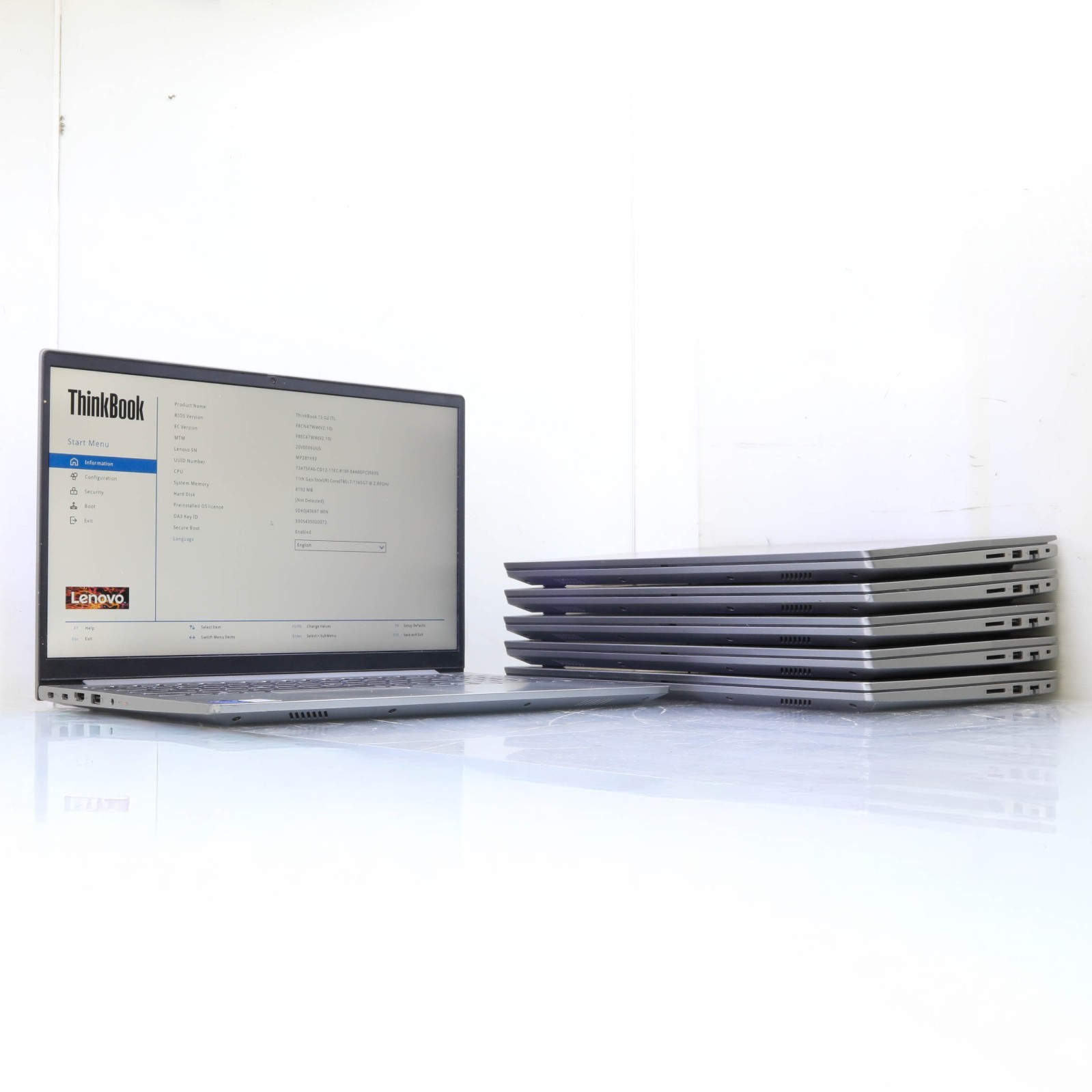 LOT OF 6 LENOVO THINKBOOK 15 G2 G4 INTEL/RYZEN 8GB NO HDD T6-B6