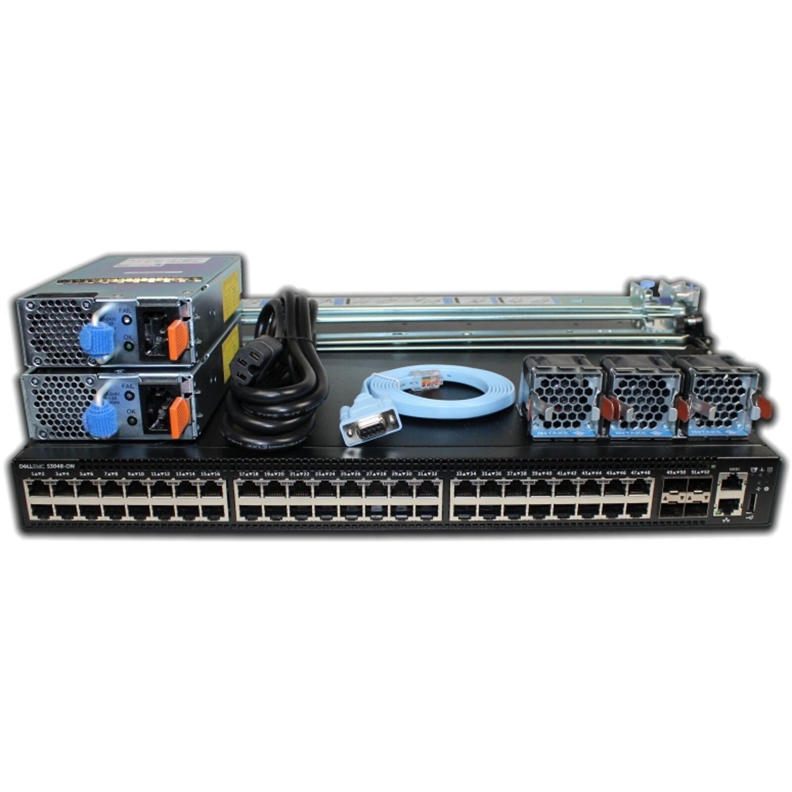 Dell Networking S3048-ON 48P 1GbE 4P SFP+ PSU to I/O 2 PSU Switch