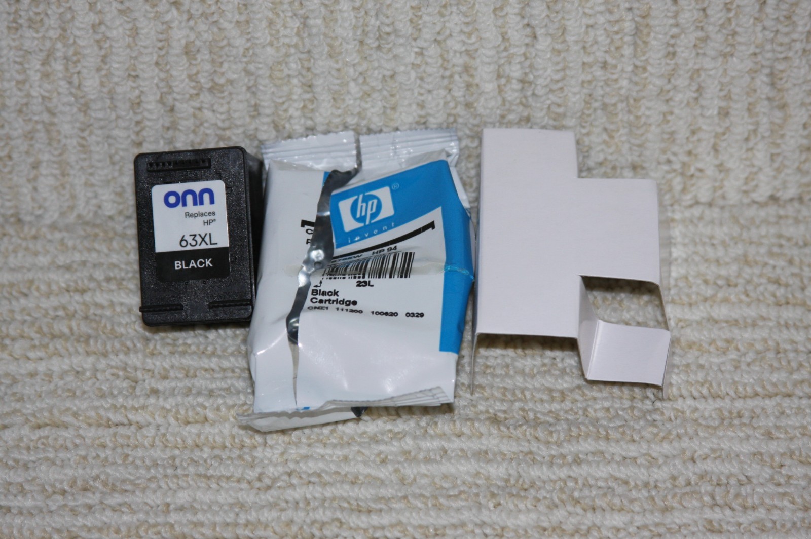 onn Black Ink Cartridge Replaces HP 63XL - Open Box Unused