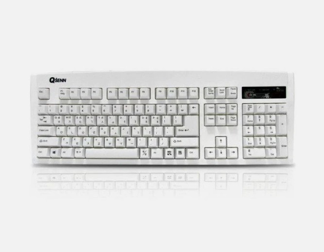 QSENN SEM-DT35 Gaming Keyboard EN/KR Layout USB White