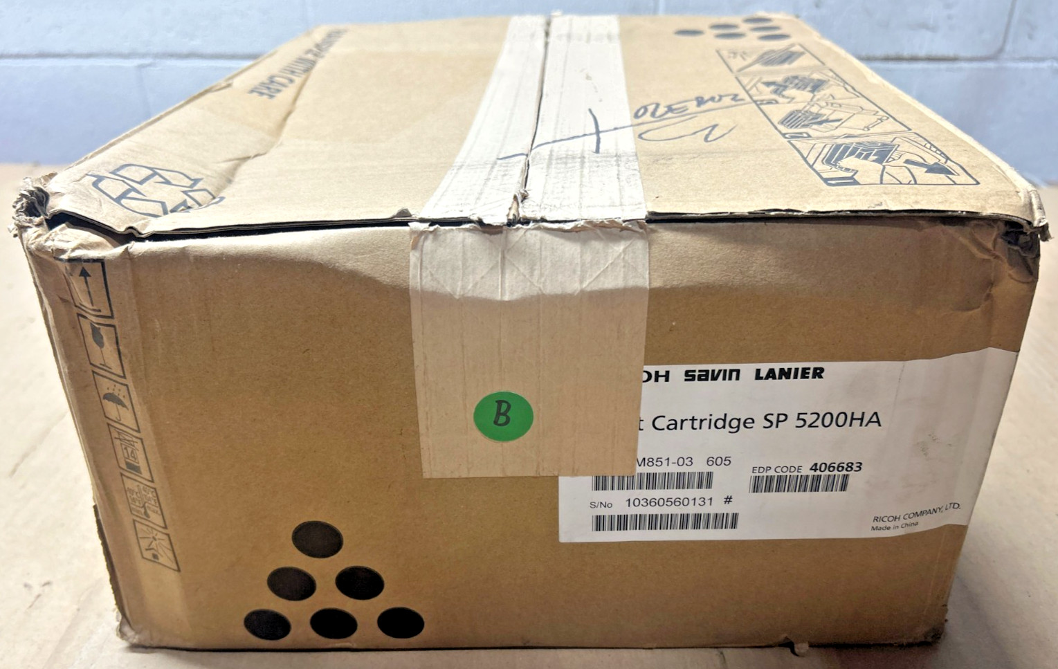 Genuine Ricoh 406683 (SP5200HA) Black Toner for Aficio SP 5200DN / 5210DN