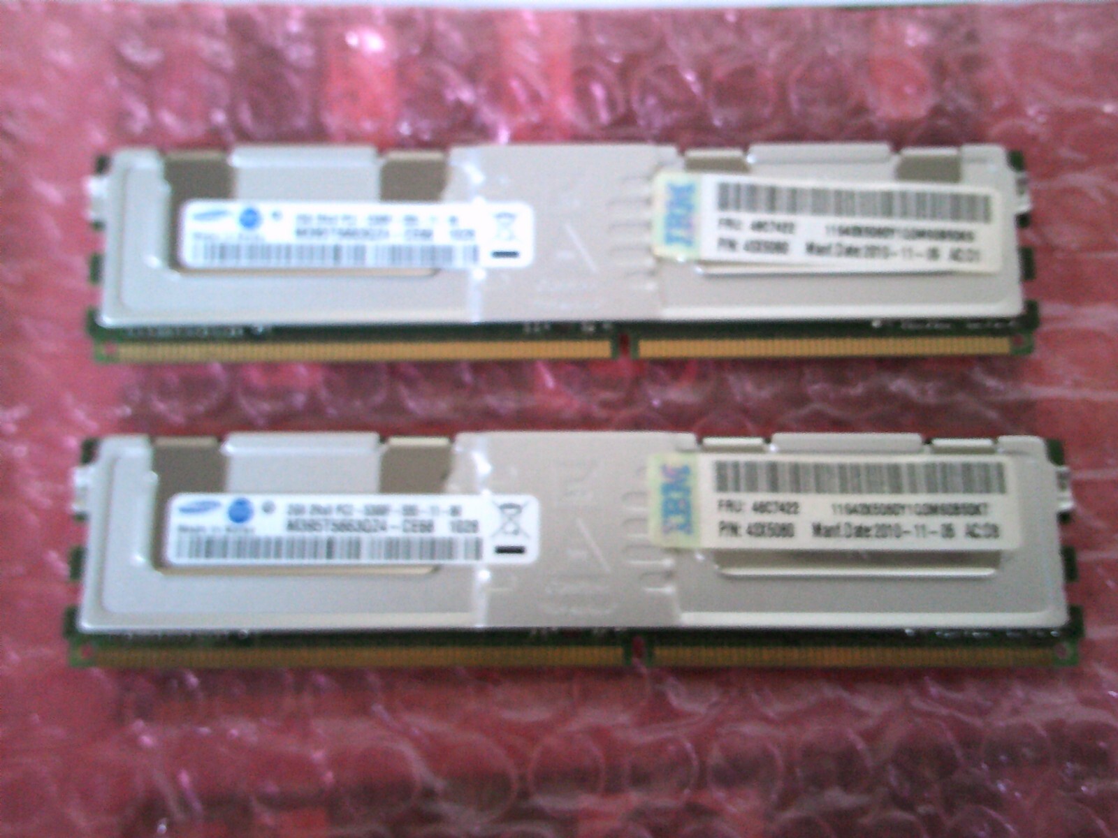 IBM 4GB 2 X 2GB 39M5784 46C7422 2RX8 PC2-5300F SAMSUNG M395T5663QZ4-CE68N