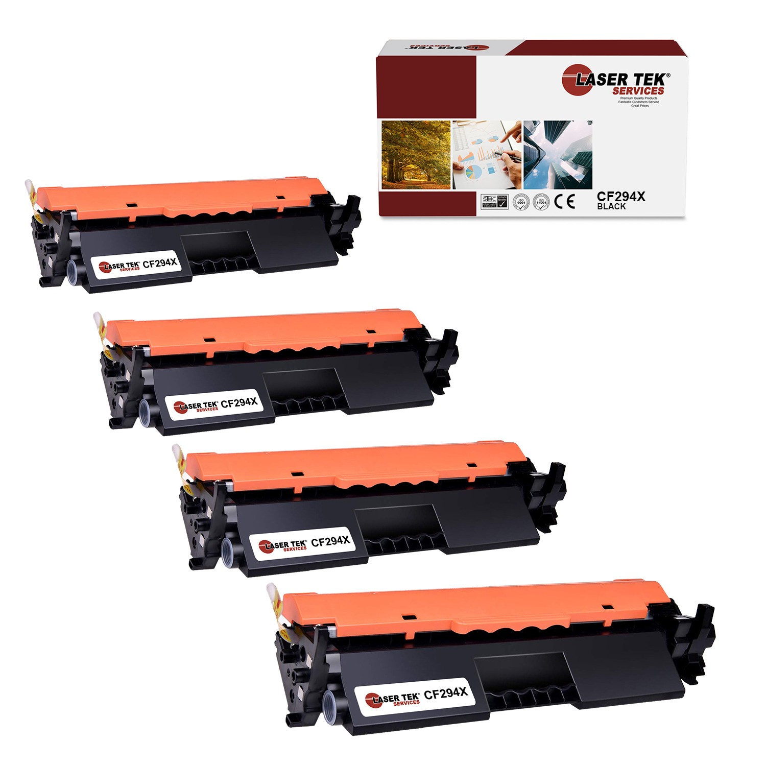 4Pk LTS 94X CF294X Black HY Compatible for HP Laserjet Pro M118 MFP Cartridge