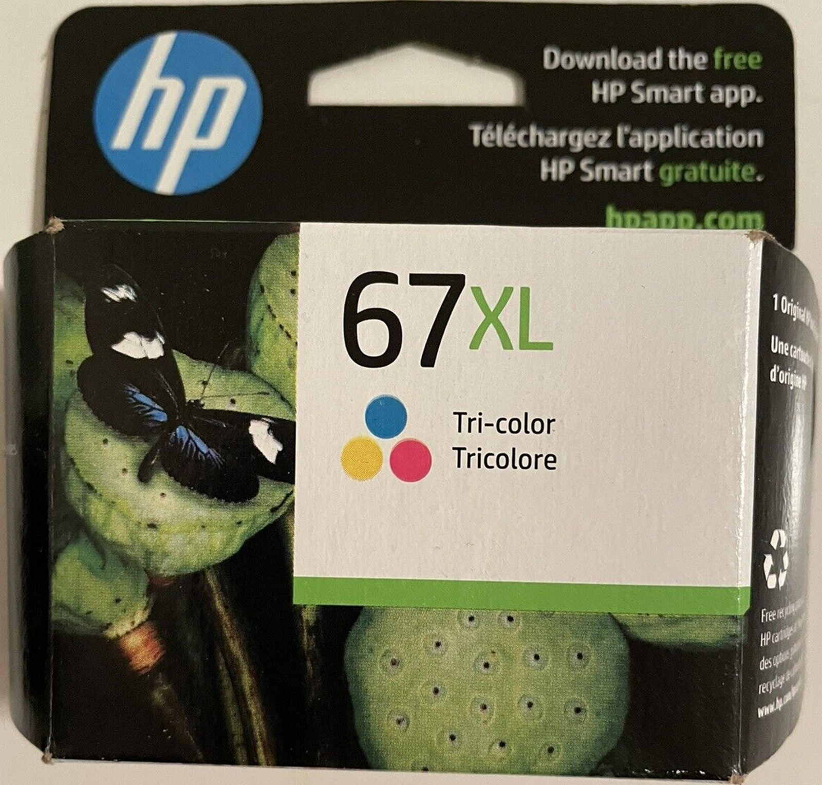 New Genuine HP 67XL Color Ink Cartridge, ENVY 6455 DeskJet 2755