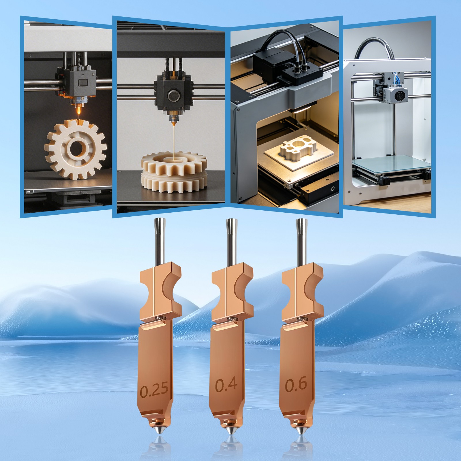 Upgraded Nozzle Kit High Precision Nozzle Set Smooth Flow Nozzle Set Brushes