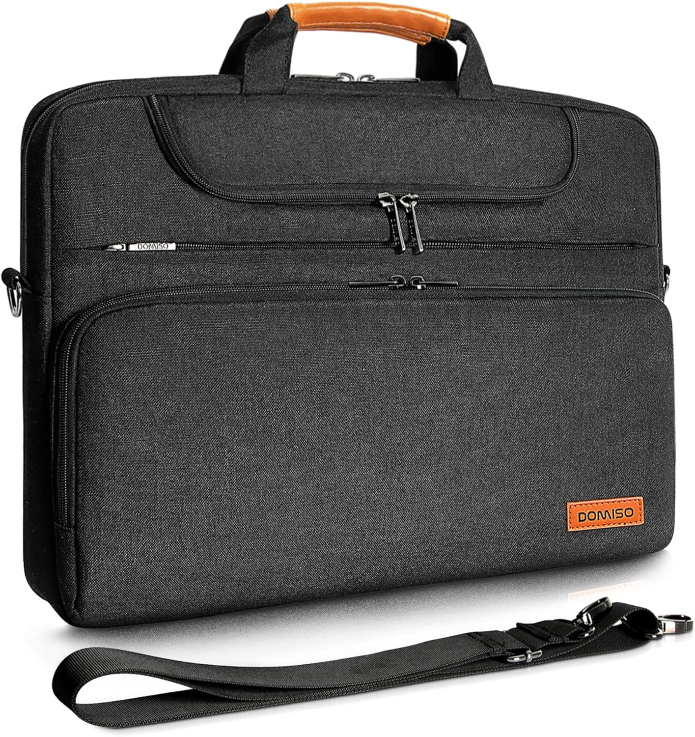 DOMISO 17-17.3 Inch Laptop Bag, Waterproof Business Briefcase for Men,Computer
