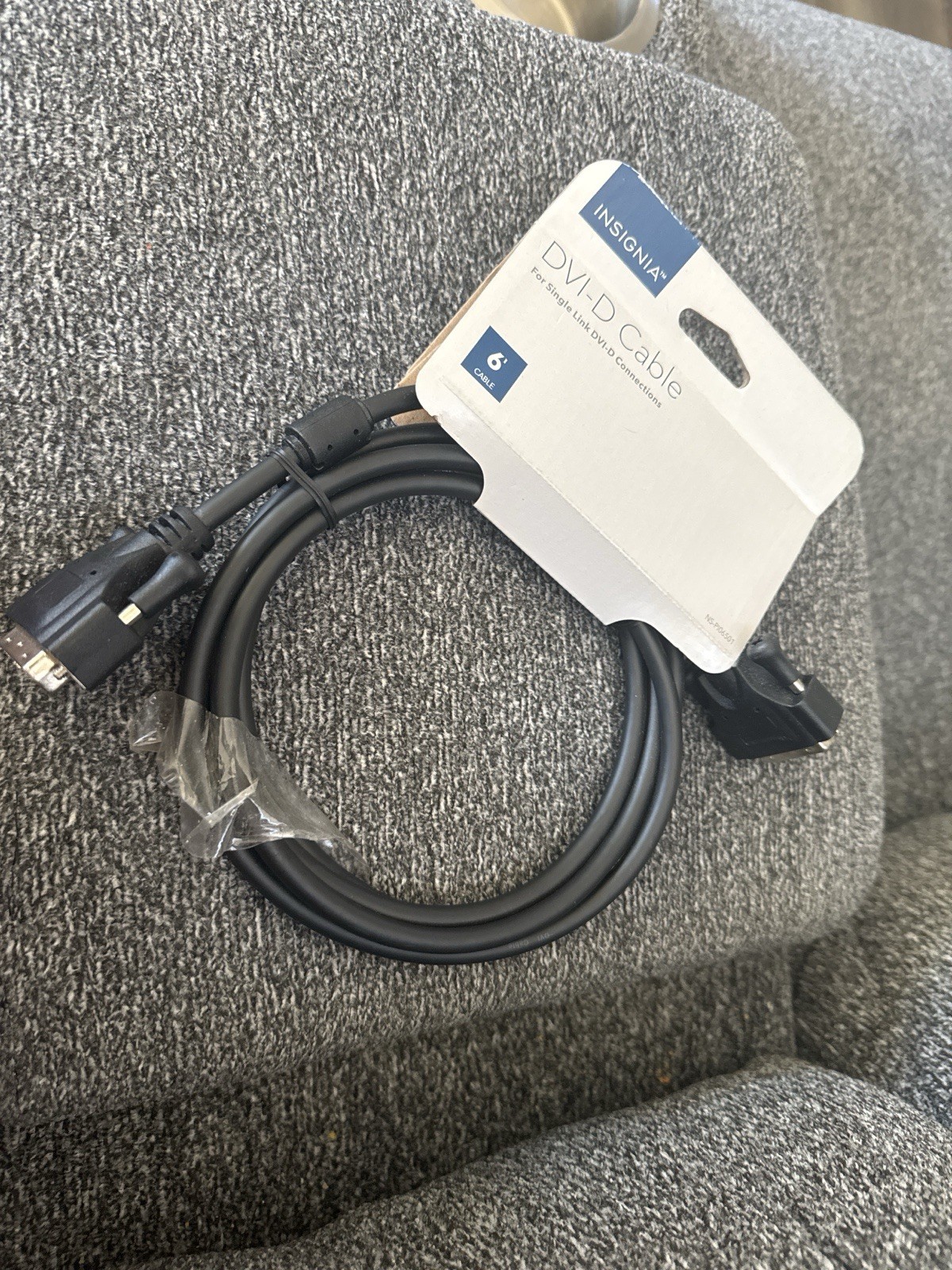 Insignia - 6' Ft Single Link DVI-D Cable - Black Model: NS-PI06501 - BRAND NEW ✅