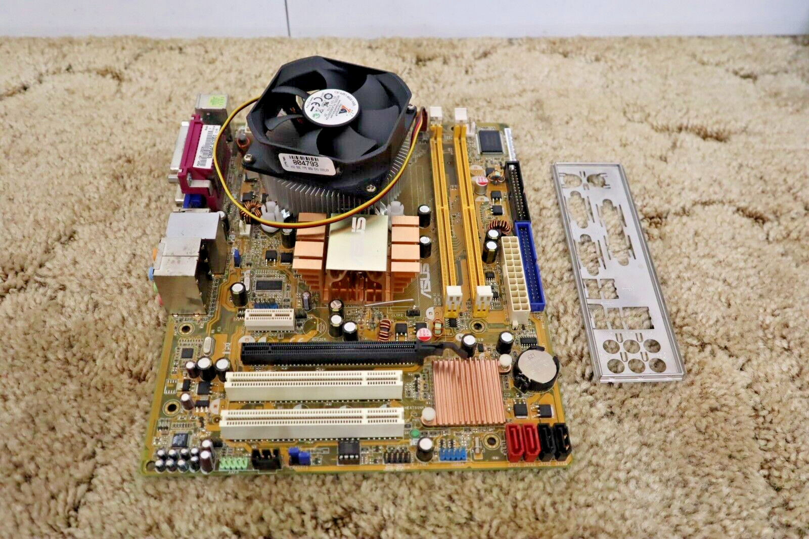 ASUS PSKPL-CM MOTHERBOARD + 2.50 GHz DUAL-CORE SLB9T CPU + H/S/FAN +IO