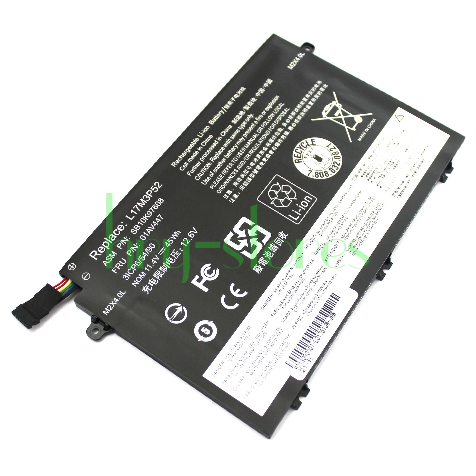 L17C3P51 L17M3P52 L17L3P51 Battery for Lenovo ThinkPad E480 E490 E580 E585 E590