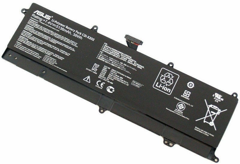 C21-X202 Battery For ASUS VivoBook S200 S200E X202E X201E Q200E 5136mAh