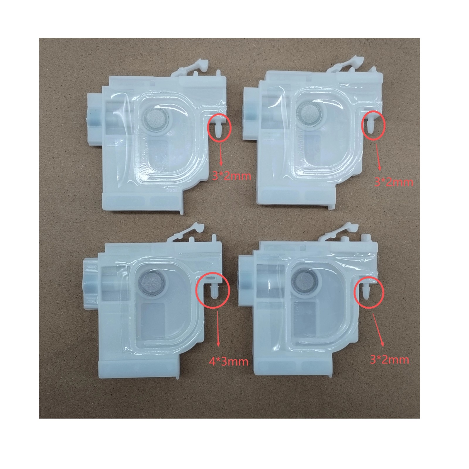 4pcs Ink Damper 4*3mm/3*2mm Fits for EPSON L3158 L5190 L3119 L1119 L5198 L3108