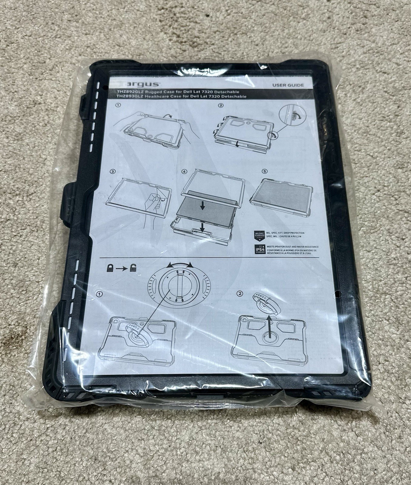 Targus Rugged Case for Dell Latitude 7320 Detachable Black THZ892GLZ-50