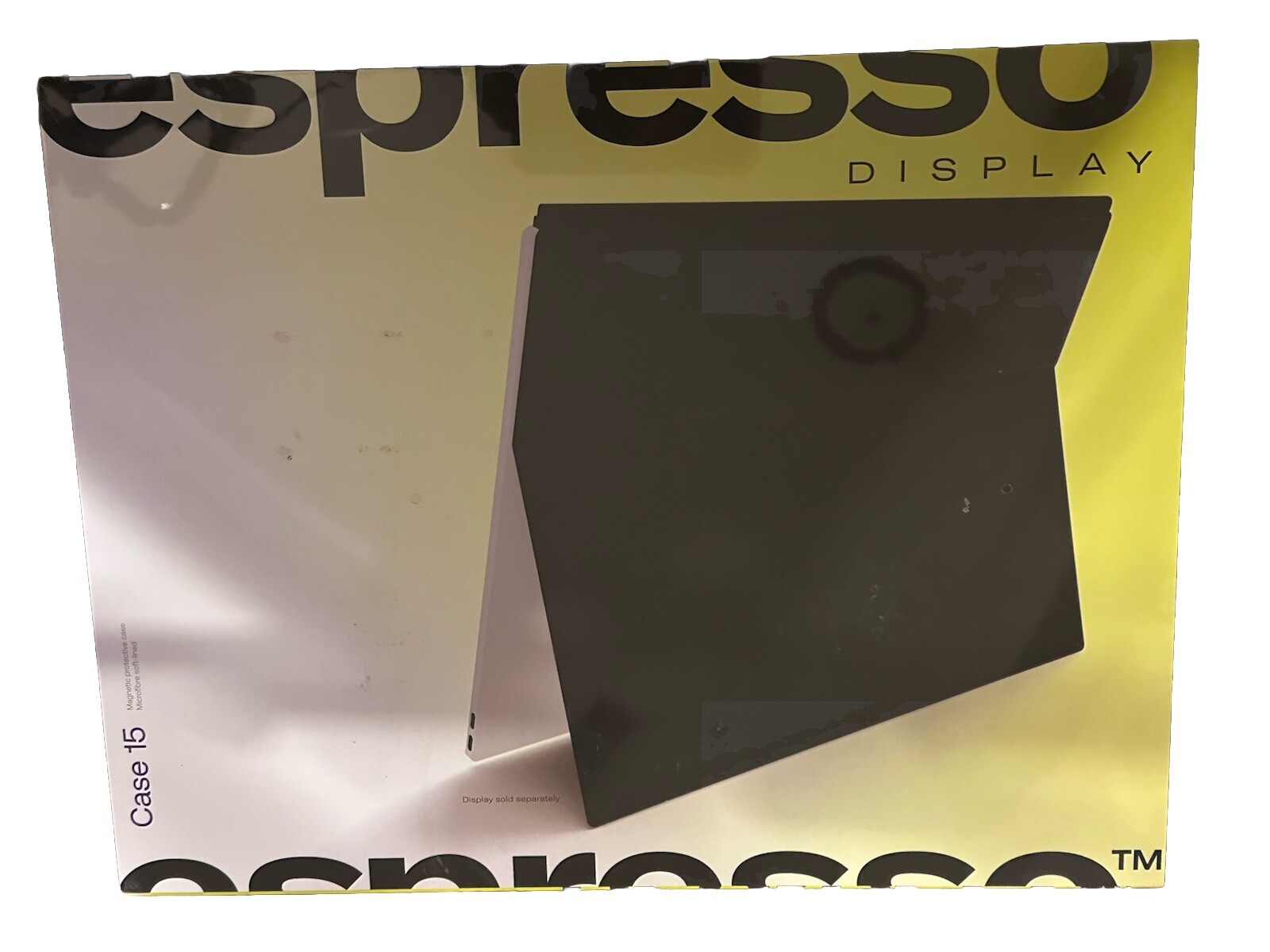 NEW Espresso  CG0021 Black Microfiber Magnetic Protective Case for 15" Display