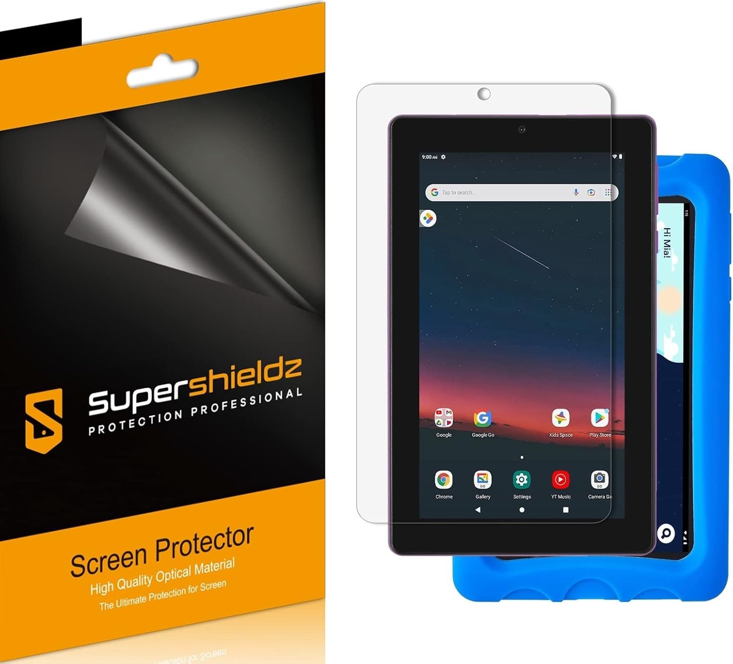 3 High Clarity Screen Protectors for Onn 7" Tablets - Glossy Finish & Real Touch