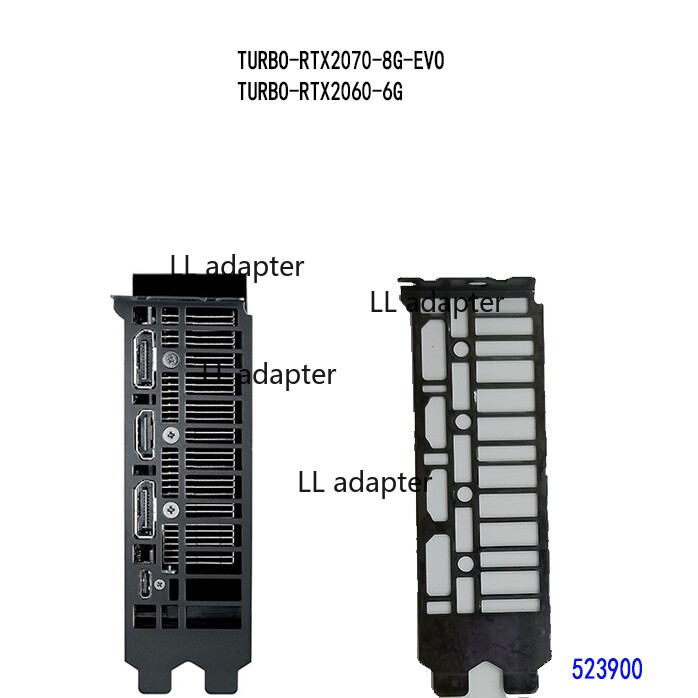 1pcs TURBO-RTX2070-8G-EVO TURBO-RTX2060-6G FOR ASUS I/O SHIELD Back Plate Bezel