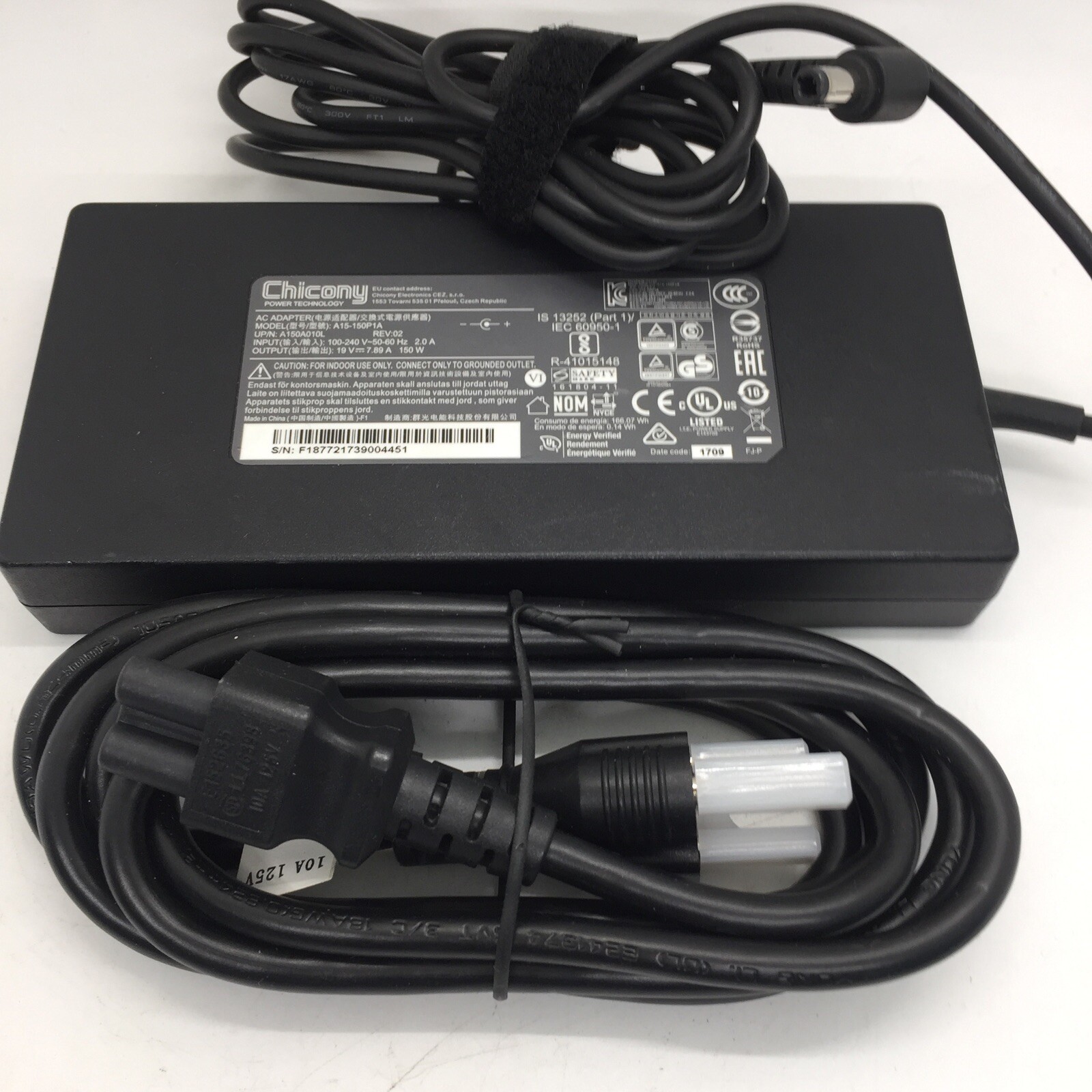 Original OEM 19V 7.89A 150W For Clevo P950EP6 A15-150P1A A150A010L Slim Charger