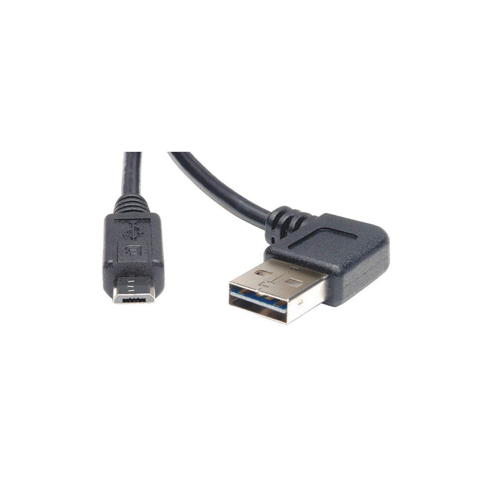 TRIPP LITE UR050-003-RA Right Angle USB Cable,Black,36in L 30UJ31