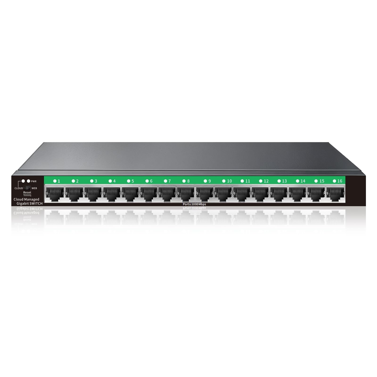 16-Port Gigabit Managed Switch | Web Smart Ethernet Switch with VLAN & QoS | ...
