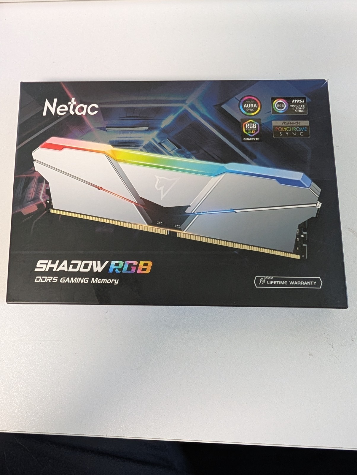 Netac Shadow RGB 32GB 2x16GB DDR5 4800 CL40 XMP 3.0 Desktop Memory