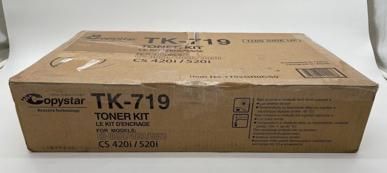 NEW Copystar Kyocera TK-719 Black Toner Kit 1T02GR0CS0 for Copystar CS-3050 4050